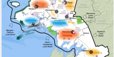 Карта Південної Окленд